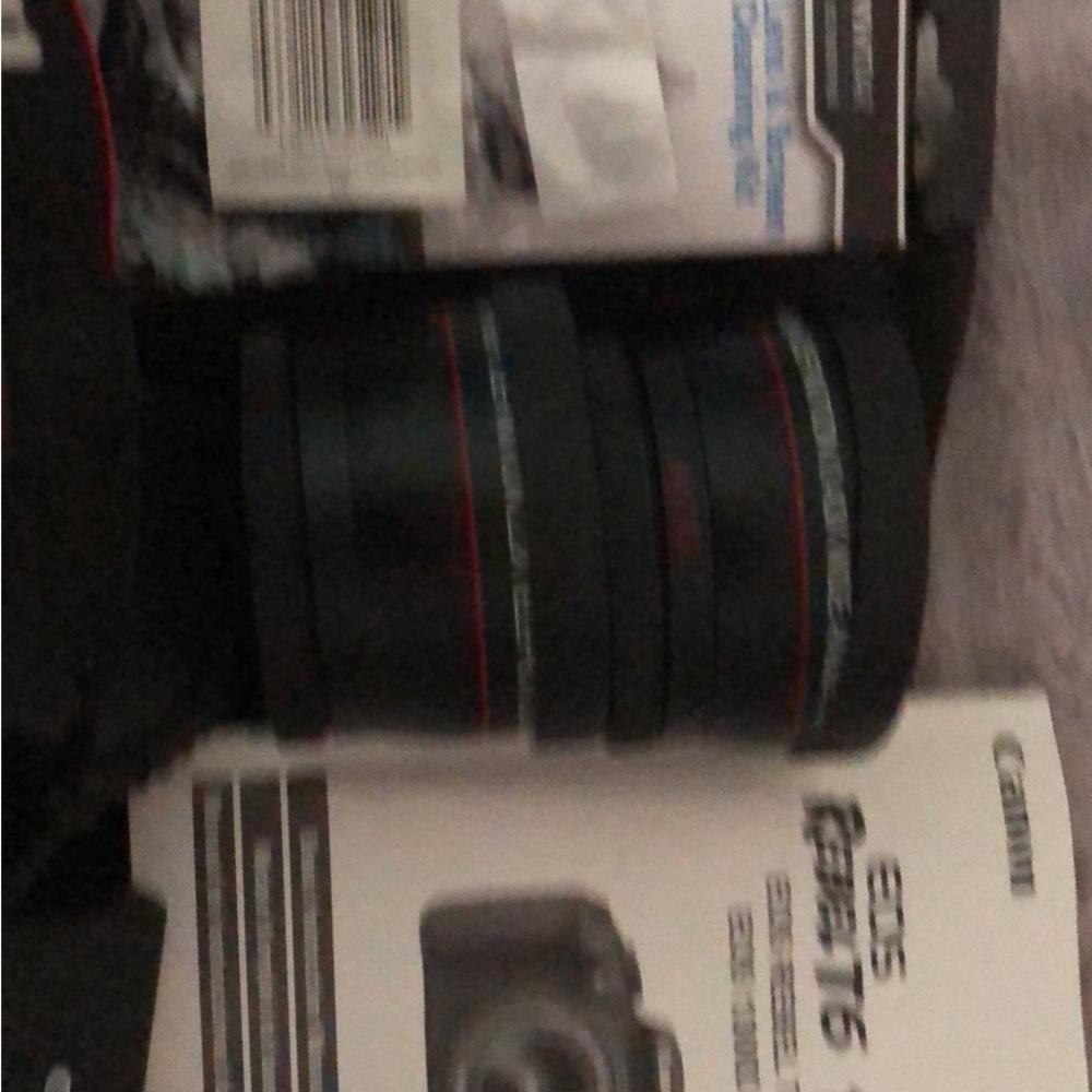 Canon EOS Rebel T6 DSLR Camera - Black with Red Accents